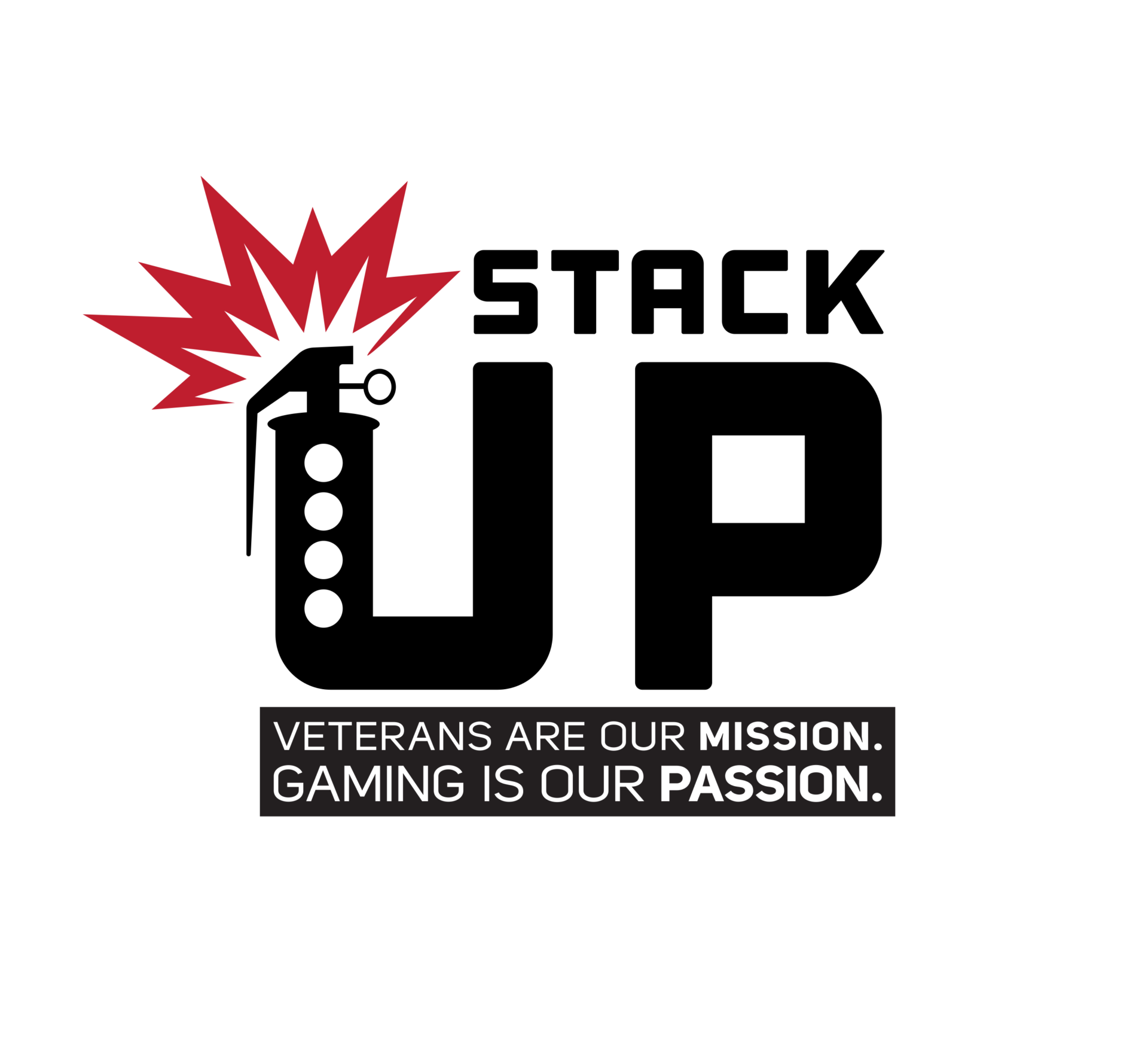 The logo for Stack Up, a veteran's charity