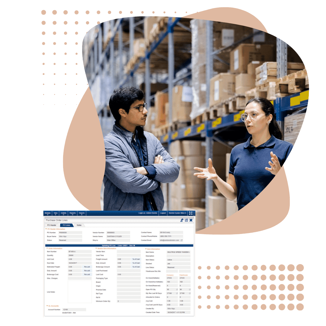 Kechie ERP’s Supply Chain Management software provides comprehensive tracking of all component pieces essential for your manufacturing and inventory needs.