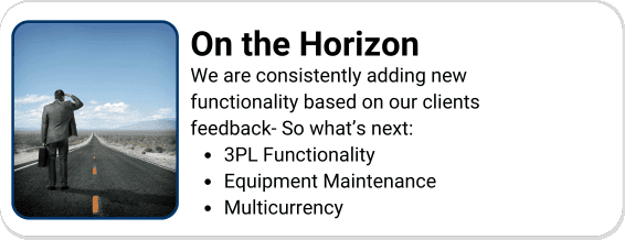 Kechie has a lot of functionality coming in the future such as 3PL, Equipment Maintenance, and Multicurrency.