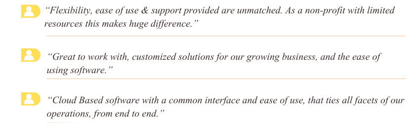 Customer testimonial