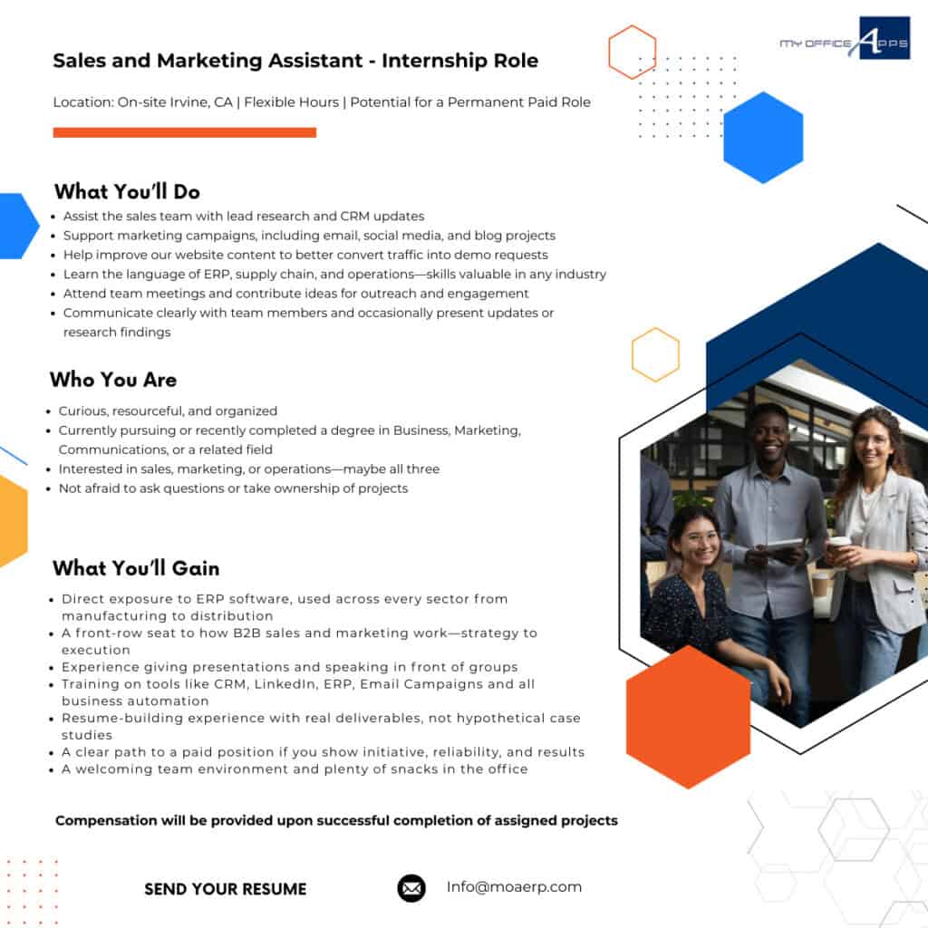 Sales & Marketing Internship role