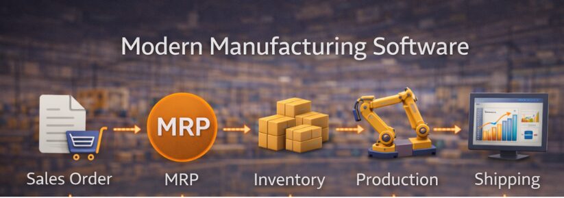 Modern manufacturing workflow process